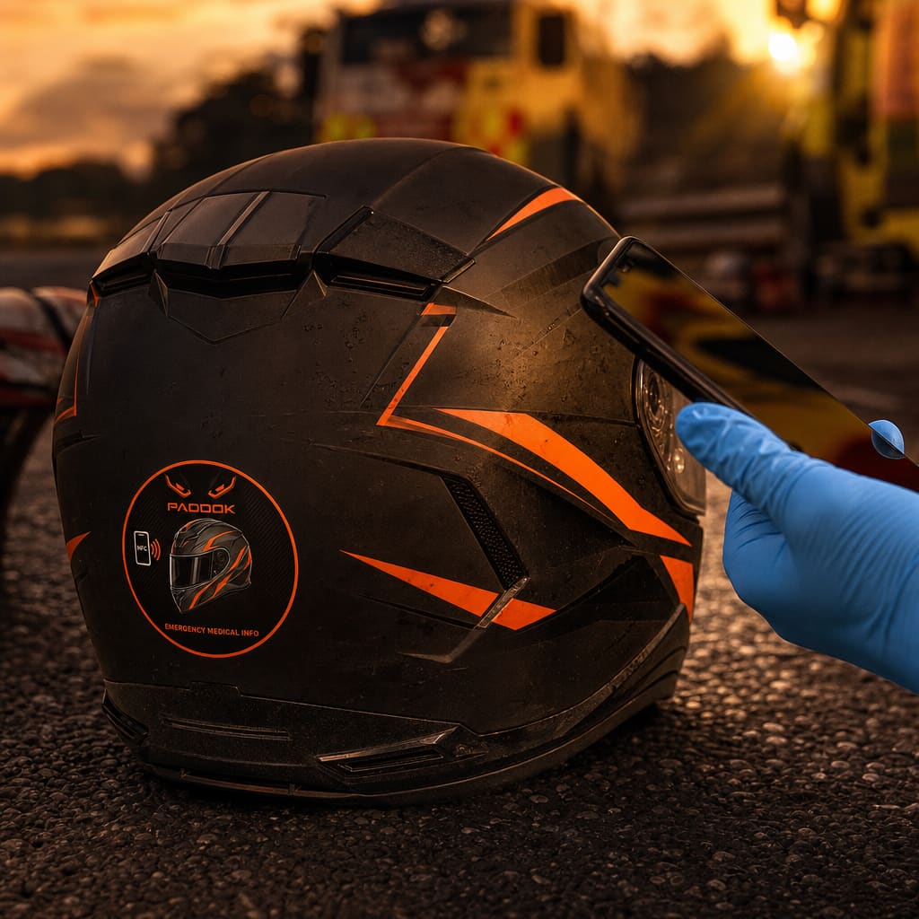 Sticker Casque — mise en situation