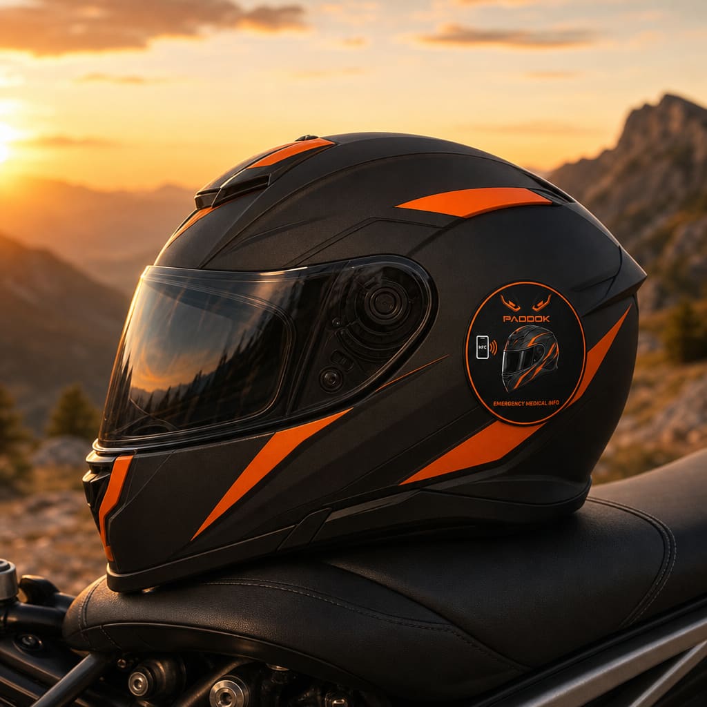 Sticker Casque — mise en situation