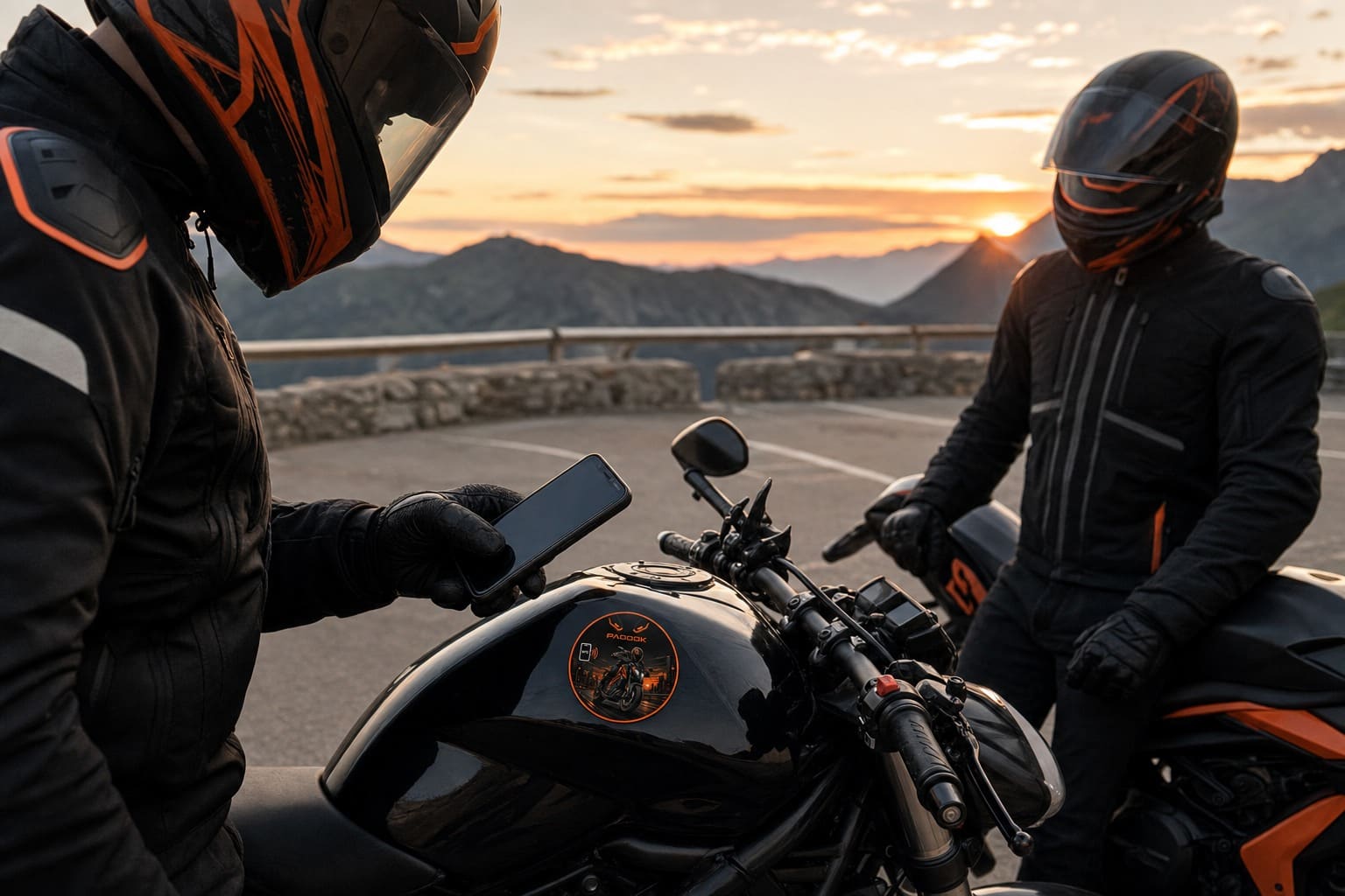 Sticker Moto — mise en situation